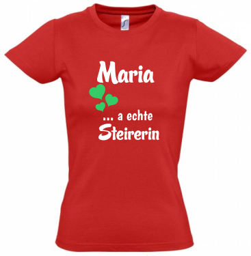 T-Shirt mit Namen - Steiermark T-Shirt personalisiert